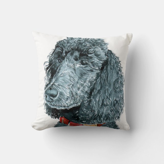Black Poodle Cushion (Front)