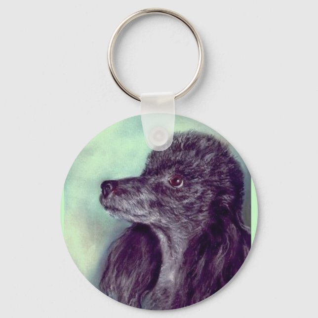 Black Poodle Keychain (Front)
