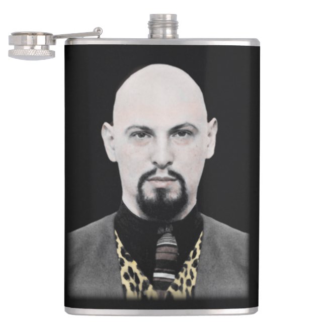 Black Pope Hip Flask (Opened)