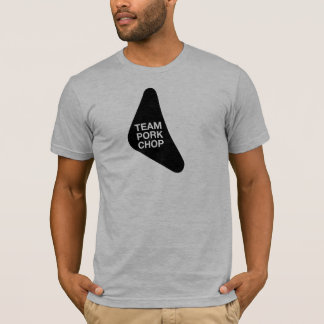 Black Pork Chop Design T-Shirt