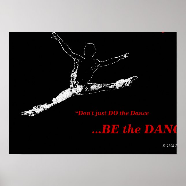 Black Poster ERT Dance Project #1 (Front)