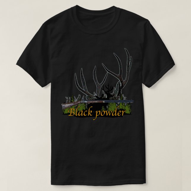 Black powder 58 cal T-Shirt (Design Front)