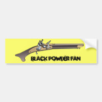 BLACK POWDER FAN Bumper Sticker