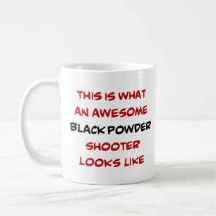 black powder shooter, awesome coffee mug