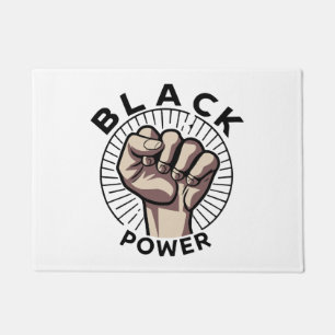 Black Power Afrocentric  Doormat