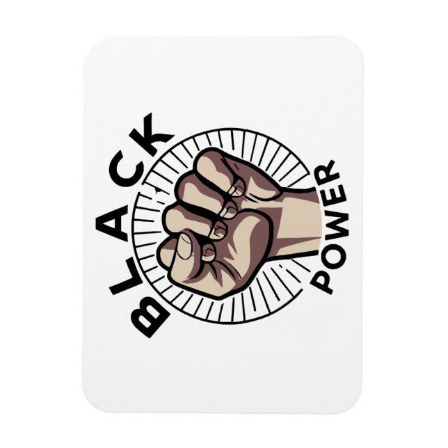 Black Power Afrocentric  Magnet (Vertical)