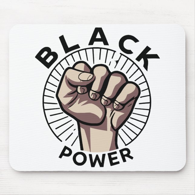 Black Power Afrocentric  Mouse Pad (Front)