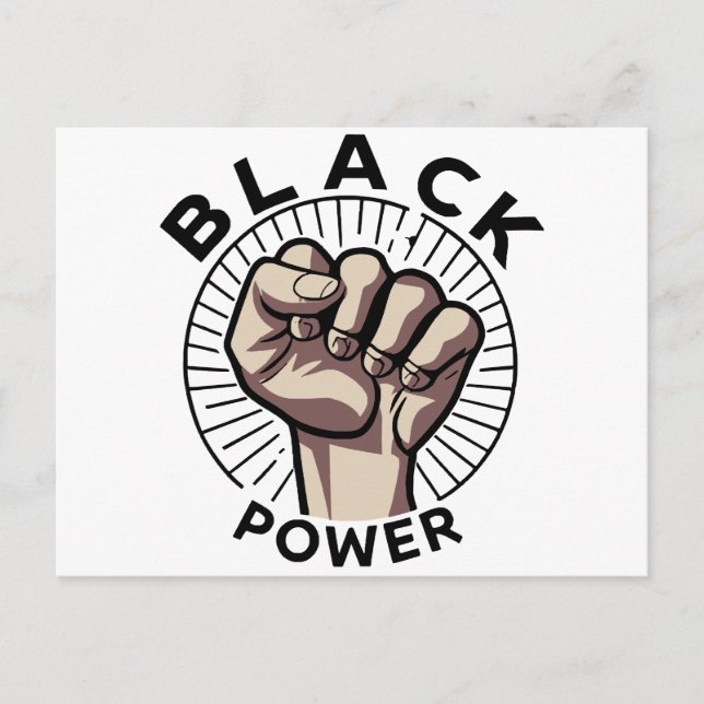 Black Power Afrocentric  Postcard (Front)