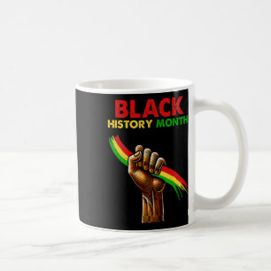 Black Power Fist Black History Month African Ameri Coffee Mug