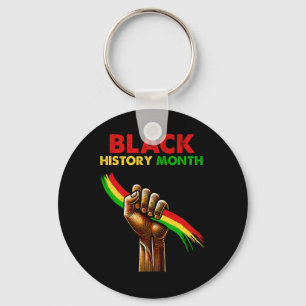 Black Power Fist Black History Month African Ameri Key Ring