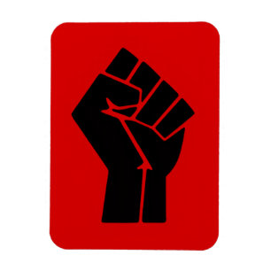 Black Power Fist Magnet