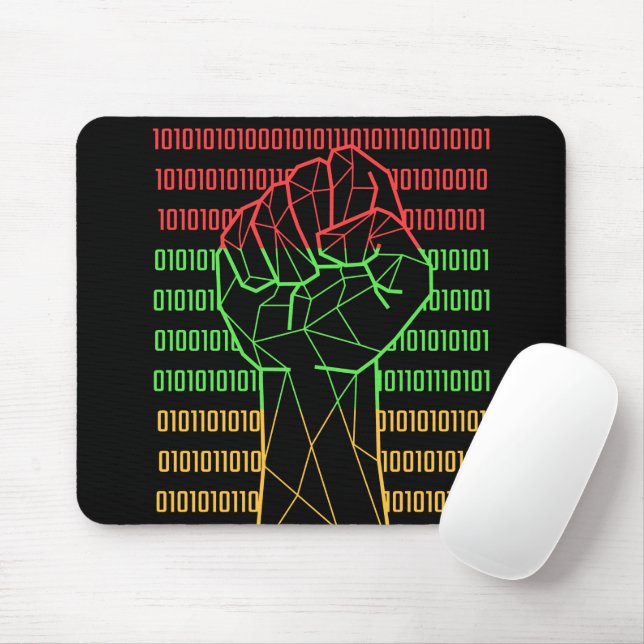 Black Power Fist Of BLM For Geeks Mouse Pad (With Mouse)
