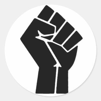 Black Power Fist Stickers
