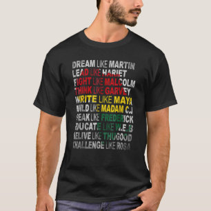 Black Power History Month African American Pride T-Shirt