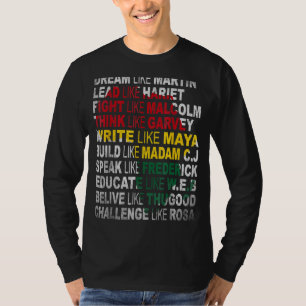 Black Power History Month African American Pride T-Shirt