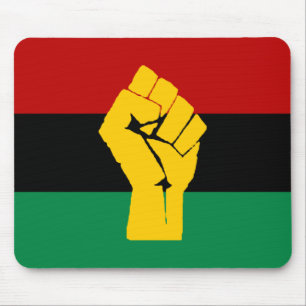 Black Power Pan African Flag Mouse Pad