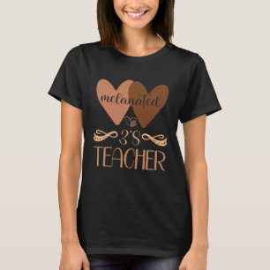 Black Preschool 3 s Daycare Teacher Black History  T-Shirt