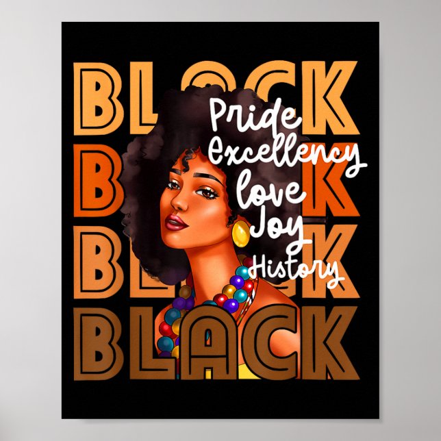 Black pride excellency love joy history _ poster (Front)