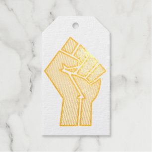black pride fist unity history unity African brown Gift Tags