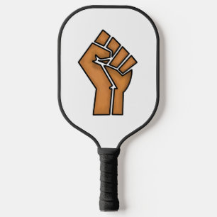 black pride fist unity history unity African brown Pickleball Paddle
