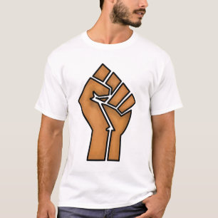 black pride fist unity history unity African brown T-Shirt