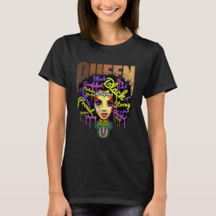 Black Pride History Month African American Afro Qu T-Shirt