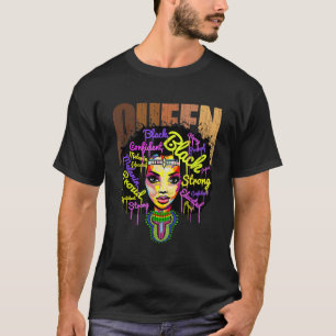 Black Pride History Month African American Afro Qu T-Shirt