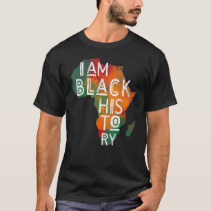 Black Pride I Am Black History African American Mo T-Shirt