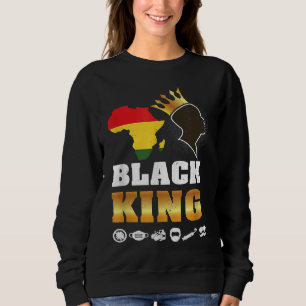 Black Pride King Definition  African Plus Size Gra Sweatshirt