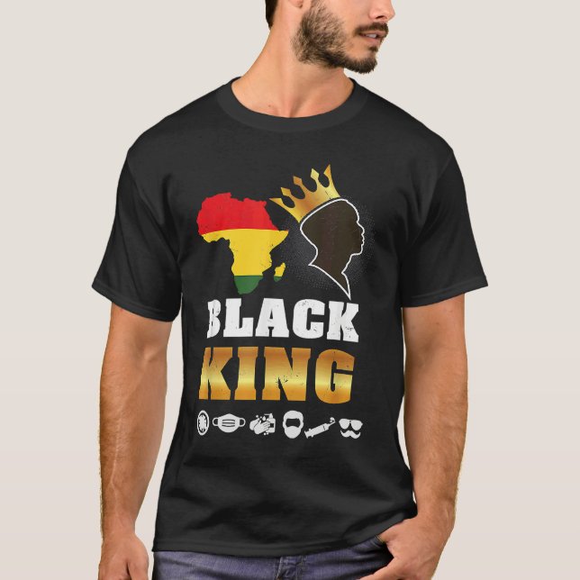 Black Pride King Definition  African Plus Size Gra T-Shirt (Front)