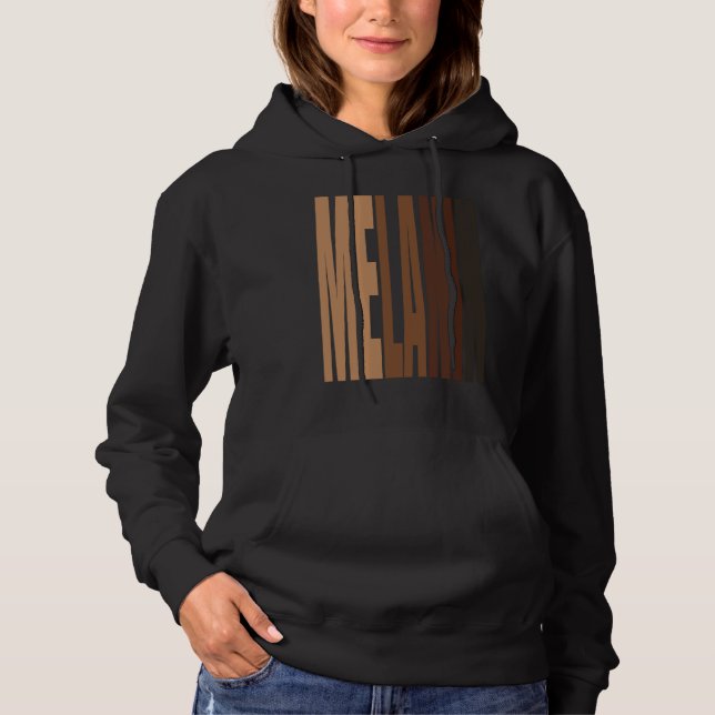 Black Pride Melanin Afro Queens King Hoodie (Front)