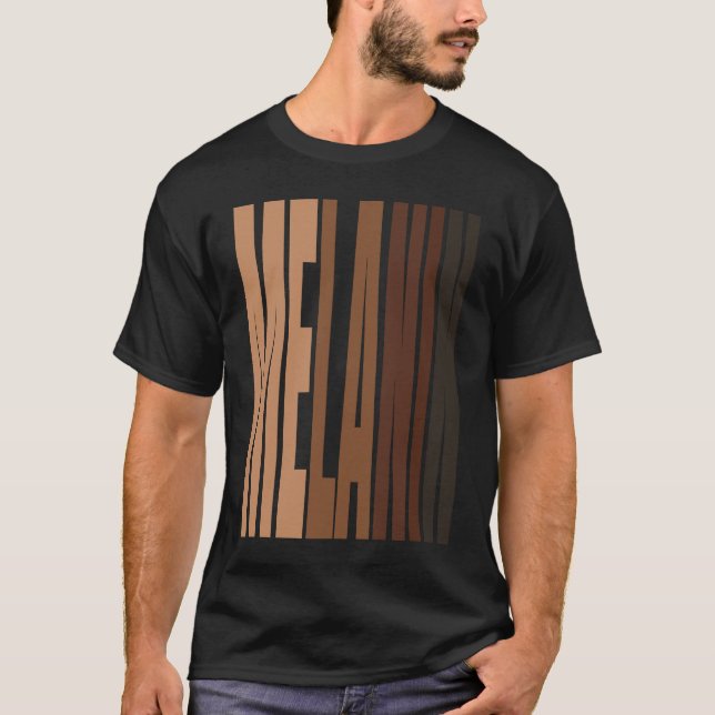 Black Pride Melanin Afro Queens King T-Shirt (Front)
