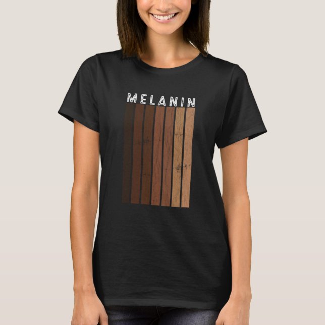 Black Pride Melanin BLM Women Men Afro Queen King T-Shirt (Front)