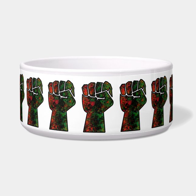 black pride red green fist pan African flag unity  (Front)