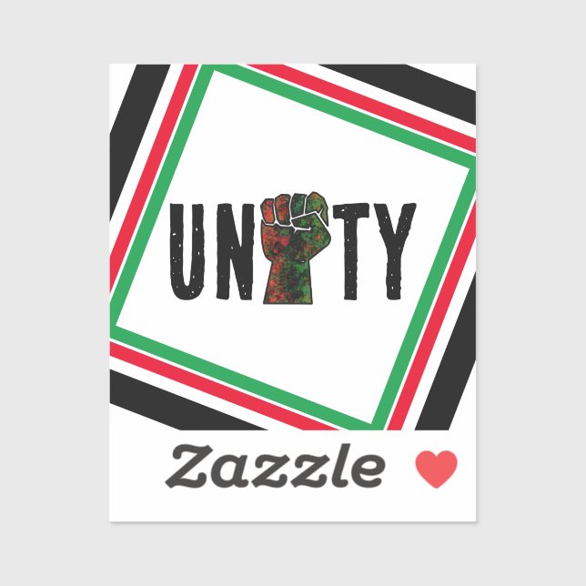 black pride red green fist pan African flag unity  (Sheet)