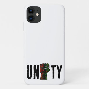 black pride red green fist pan African flag unity iPhone 11 Case