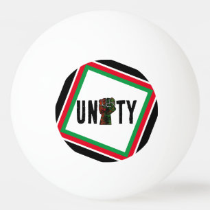 black pride red green fist pan African flag unity  Ping Pong Ball