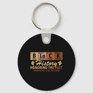 Black Prime Element Black History Month Periodic T Key Ring