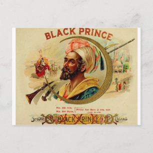 Black Prince Cigar Box Label (L2) Postcard