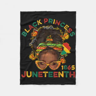 Black Princes Juneteenth 1865 History Month Melani Fleece Blanket