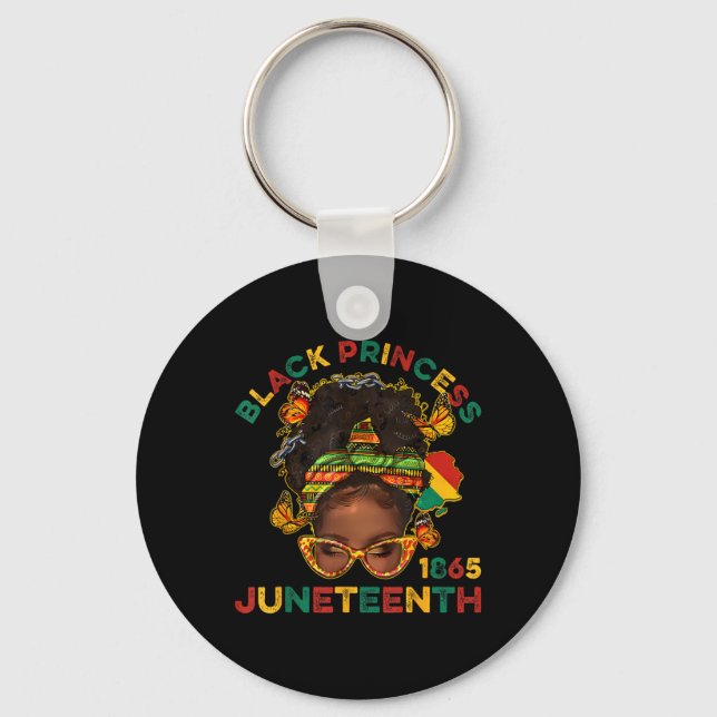 Black Princes Juneteenth 1865 History Month Melani Key Ring (Front)