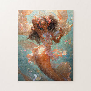 Black Princess Fantasy Art Jigsaw Puzzle
