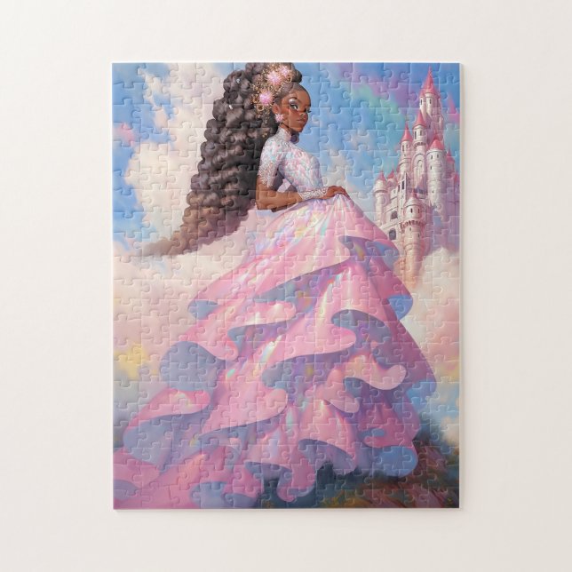 Black Princess Fantasy Art Jigsaw Puzzle (Vertical)