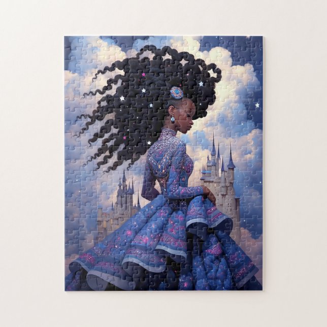 Black Princess Fantasy Art Jigsaw Puzzle (Vertical)