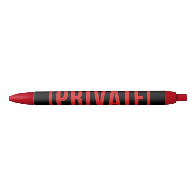 Black Private Ink Pen (Front)