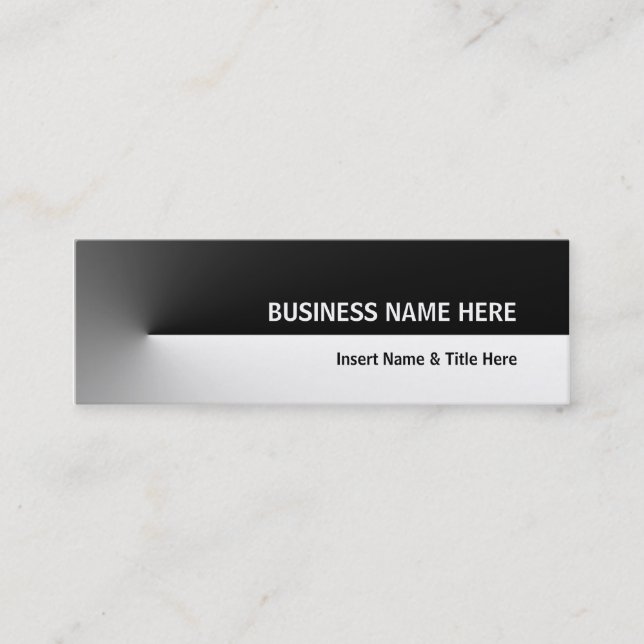 Black Pro Mini Mini Business Card (Front)
