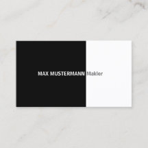 Black professional business card