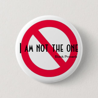 Black Proverb Button