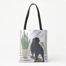 Black Pug, Dog, Modern