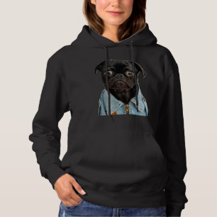 Black Pug in Jeans Sticker Classic T-Shirt 181 Hoodie